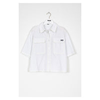 Indee Off White Stripe Cotton Shirt