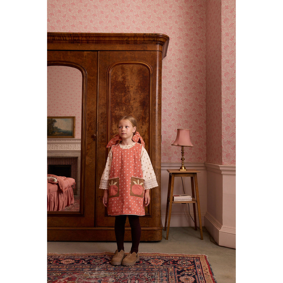 Apolina  Mountain Calico Jam Suzi Apple Patch Overdress