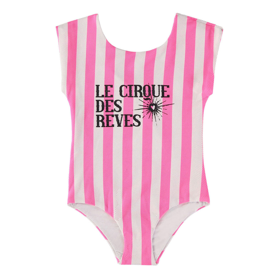 Little Creative Factory Pink Striped Bathing Suit
