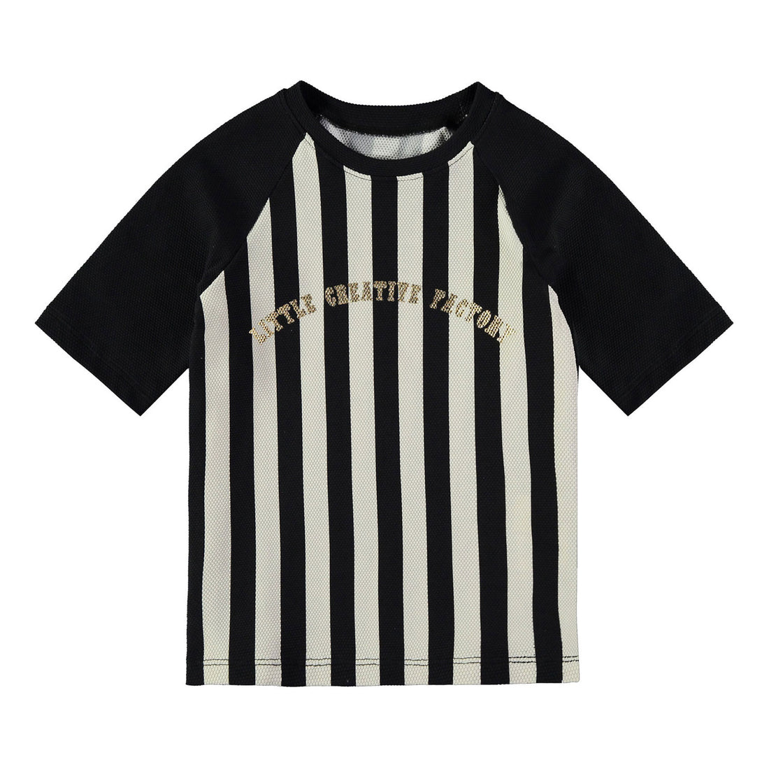 Little Creative Factory Black Striped UV Sun Protection T-Shirt