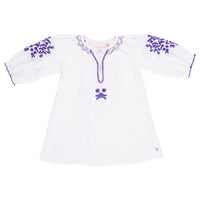 Pink Chicken Gardenia White Embroidery Ava Dress