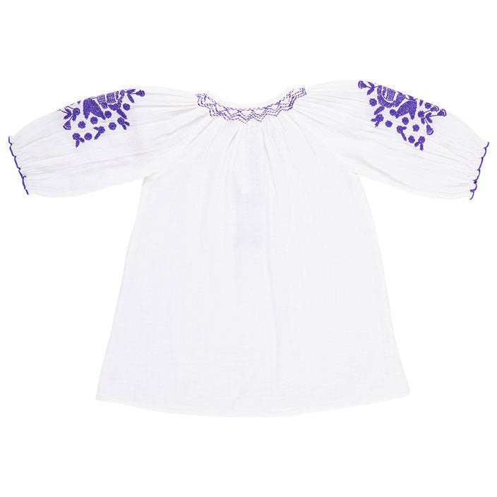 Pink Chicken Gardenia White Embroidery Ava Dress