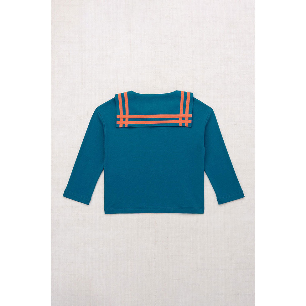 Misha and Puff Prussian Blue Sailor Top