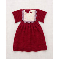 Misha and Puff Berry Scallop Bib Dress