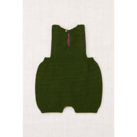 Misha and Puff Green Scallop Bib Romper