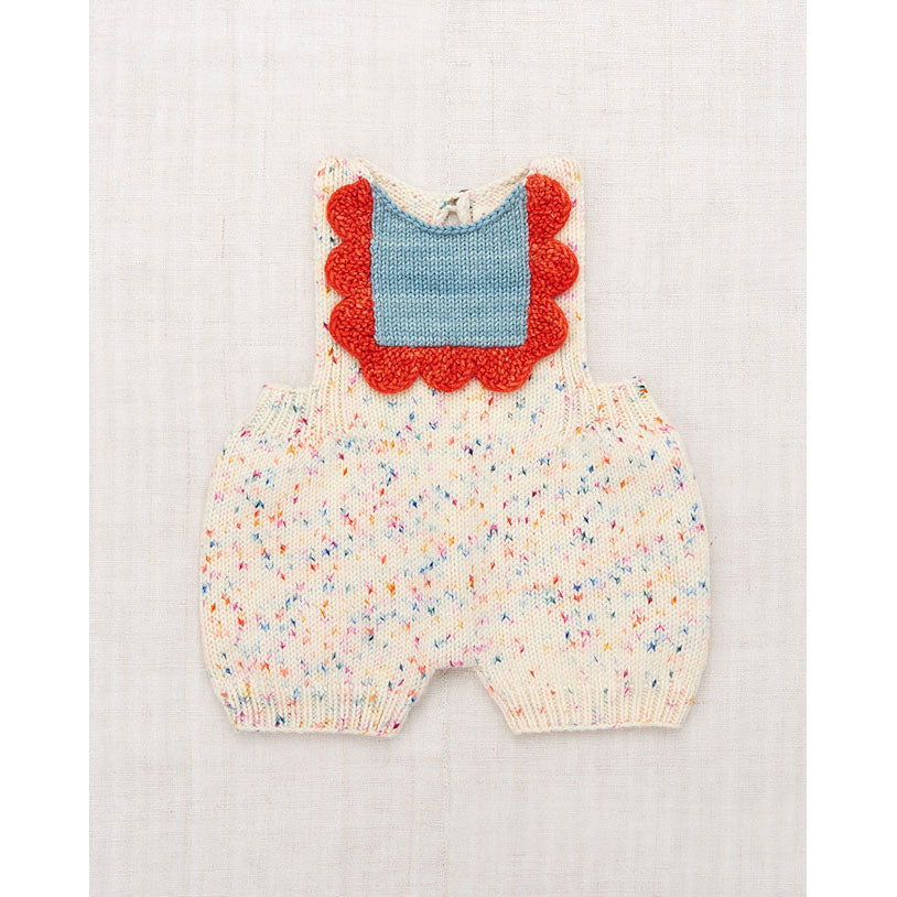 Misha and Puff Lollipop Confetti Scallop Bib Romper
