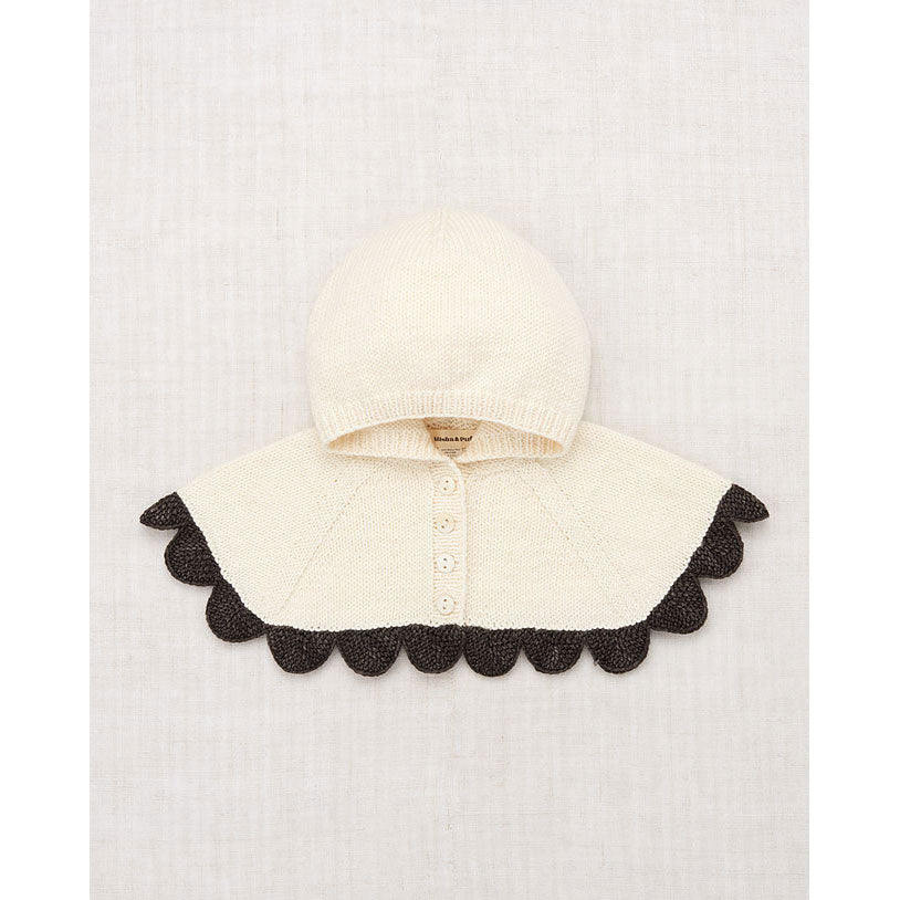 Misha and Puff Winter Cream Scallop Riding Hood