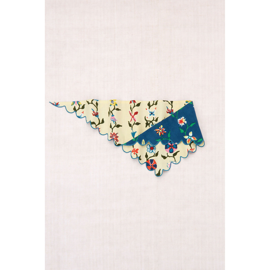 Misha and Puff Alabaster Botanica Scallop Scarf