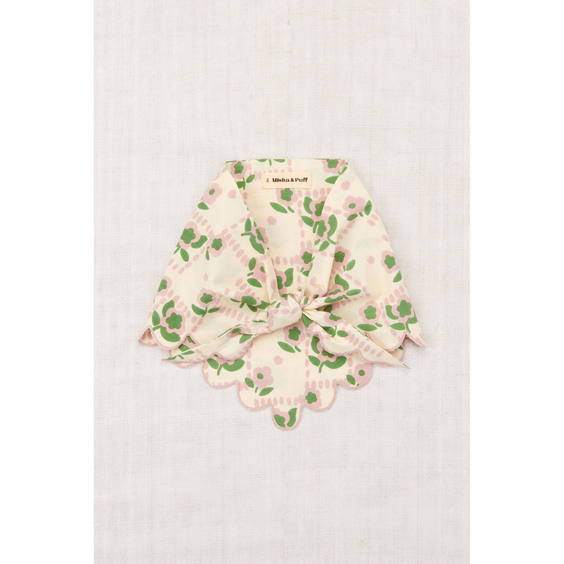 Misha and Puff String Windowbox Scallop Scarf