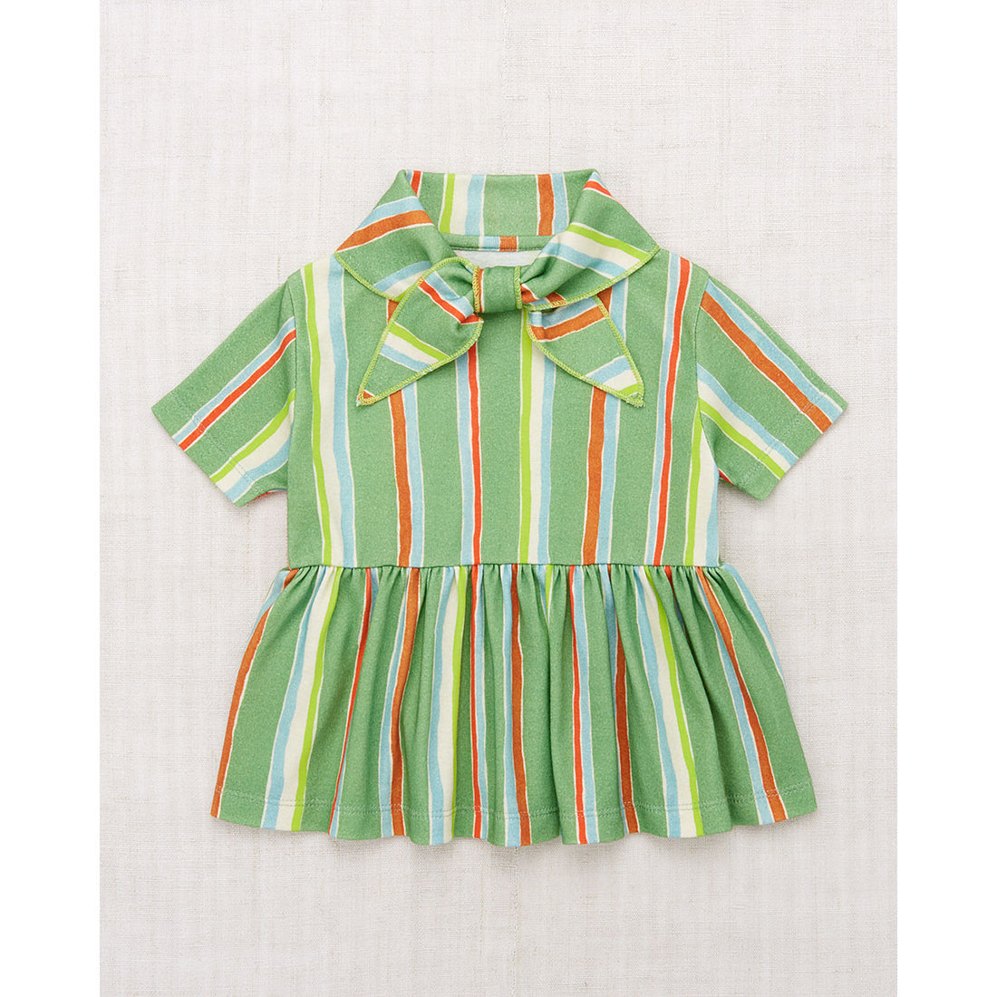 Misha and Puff Mojave Watercolor Stripe Scout Peplum Top