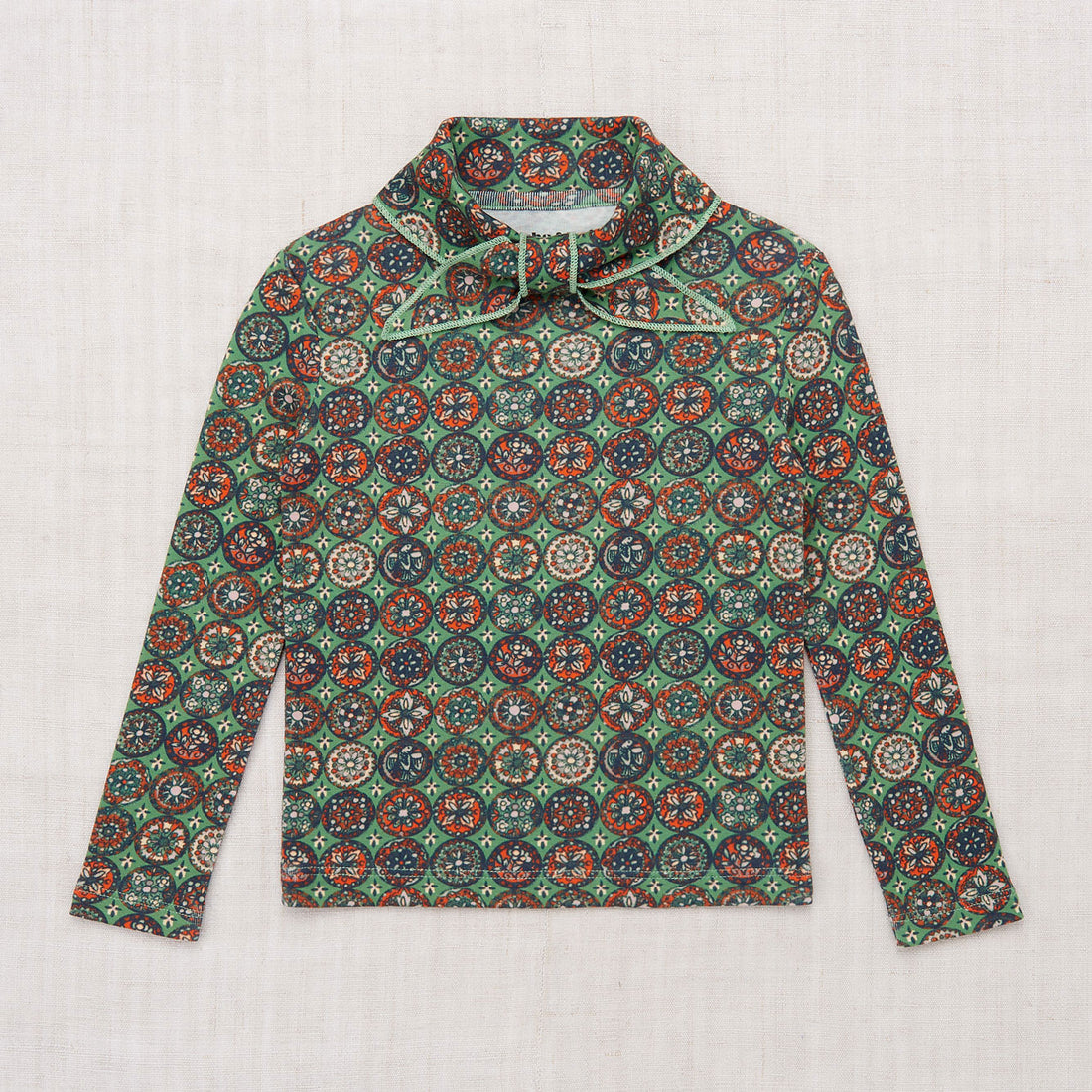Misha and Puff Scout Top - Jadeite Folk Tile