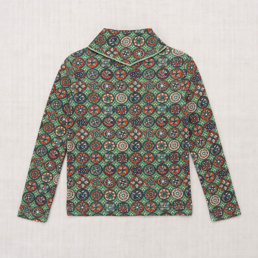 Misha and Puff Scout Top - Jadeite Folk Tile