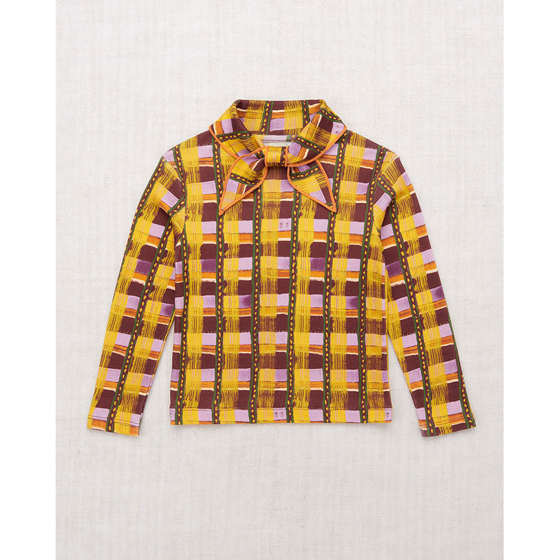 Misha and Puff Plum Watercolor Stripe Scout Top