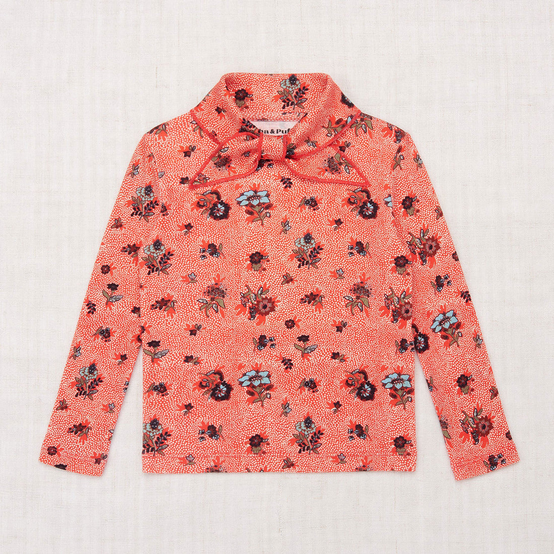 Misha and Puff Scout Top - Red Flame Holyoke Floral