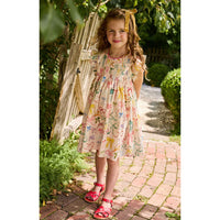 Pink Chicken Watercolor Bows Stevie Dress