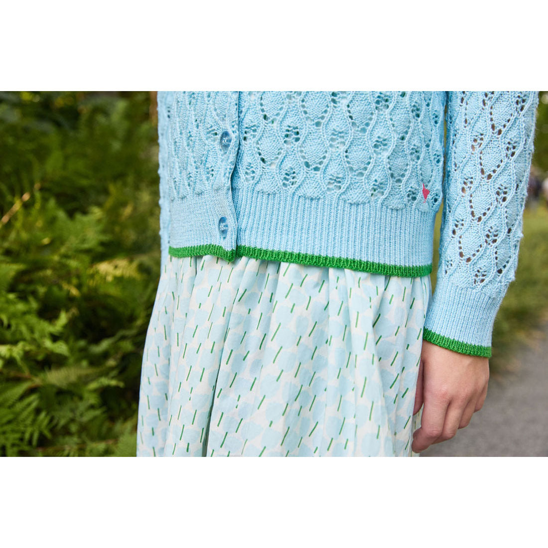 Pink Chicken Blue Tulips Brooke Dress