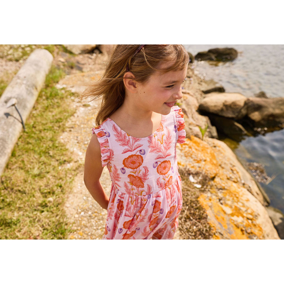 Pink Chicken Purple Gilded Floral Kelsey Dress