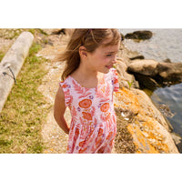 Pink Chicken Purple Gilded Floral Kelsey Dress