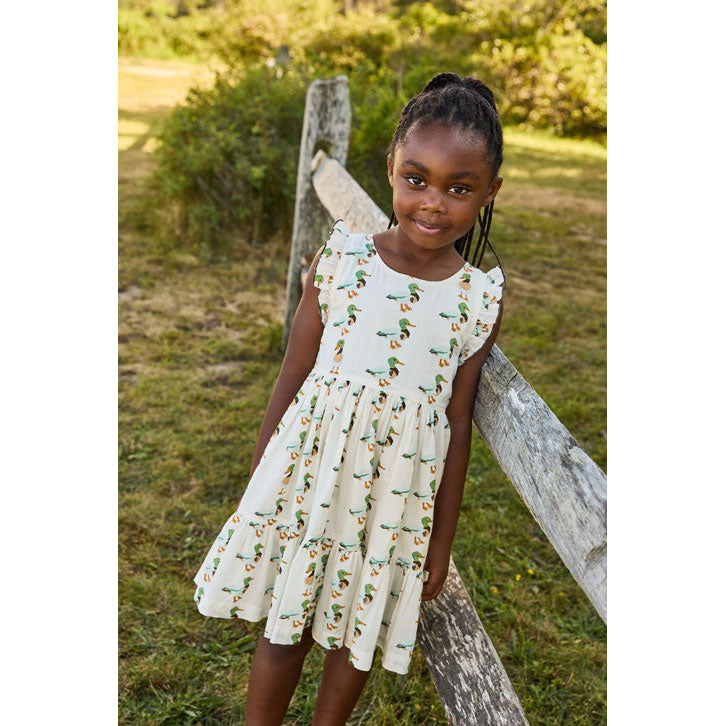 Pink Chicken Mallard Friends Kelsey Dress