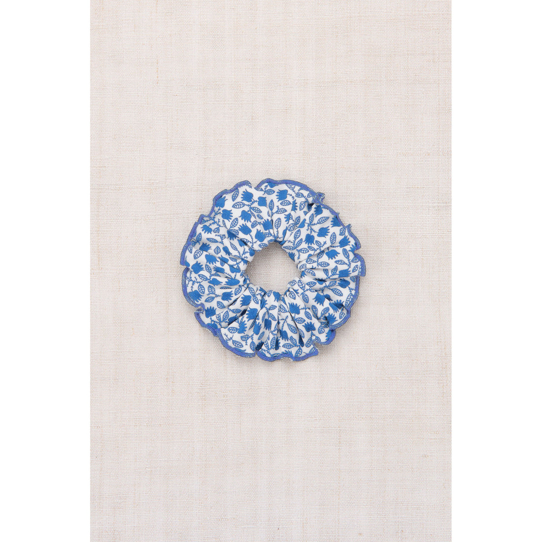 Misha and Puff Blue Ribbon Lisse Fields Scrunchie