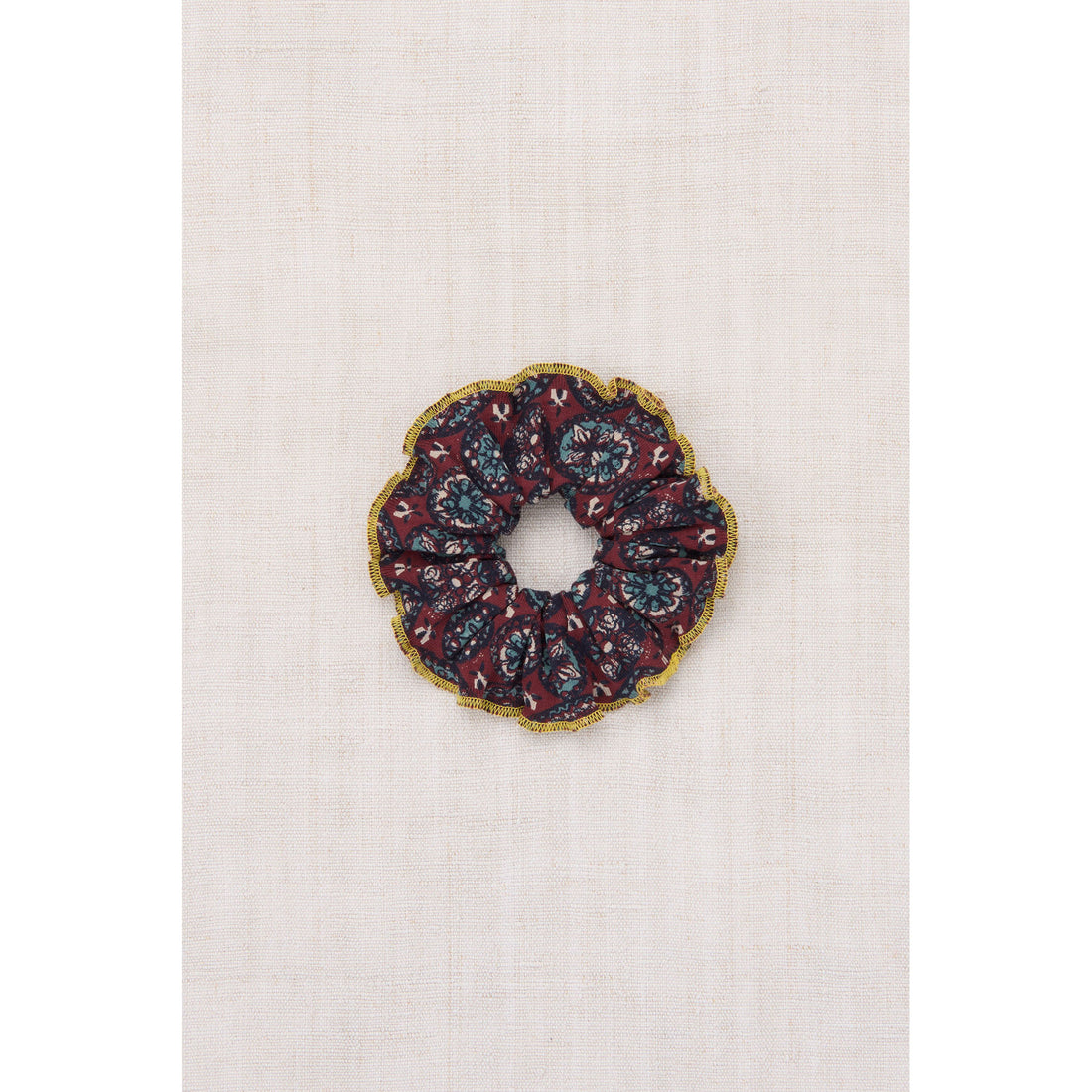 Misha and Puff Madder Root Folk Tile Scrunchie