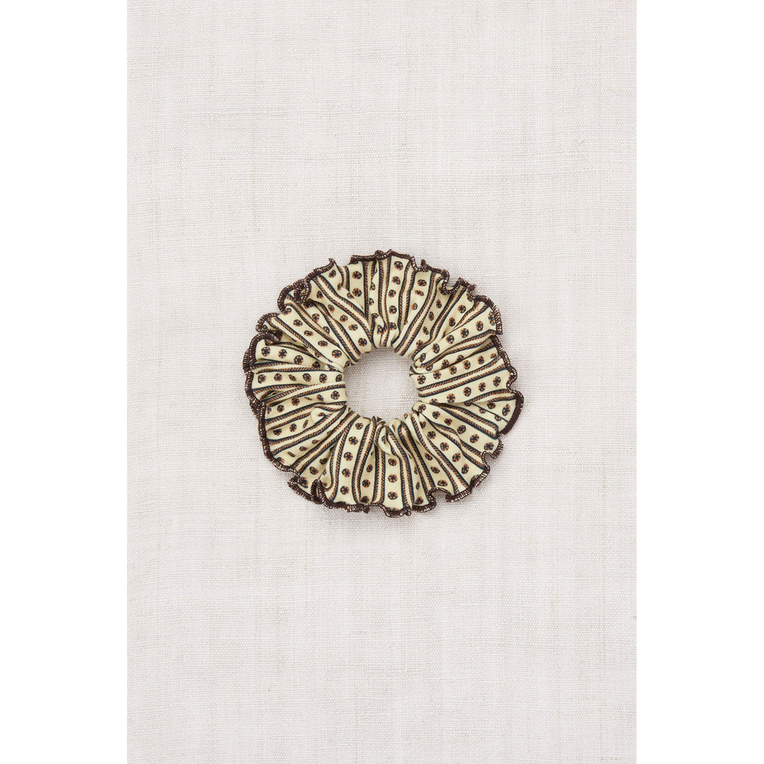 Misha and Puff Raffia Little House Floral Scrunchie
