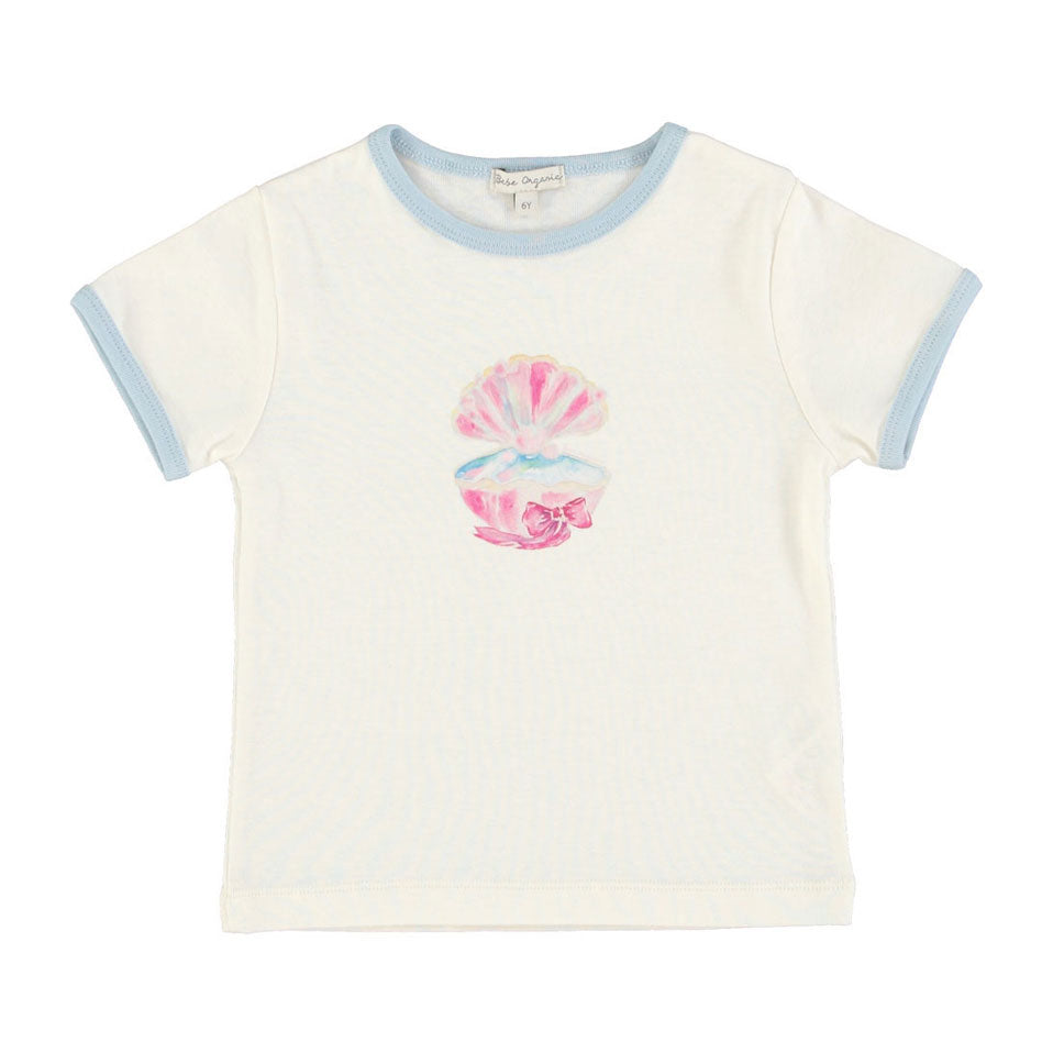 Bebe Organic Watercolour Seashell Shell Tee