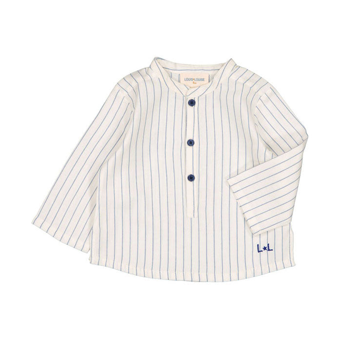 Louis Louise Off White Stripe Grand Pere Baby Shirt