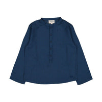 Louis Louise  Navy Brushed Check Grand Pere Shirt