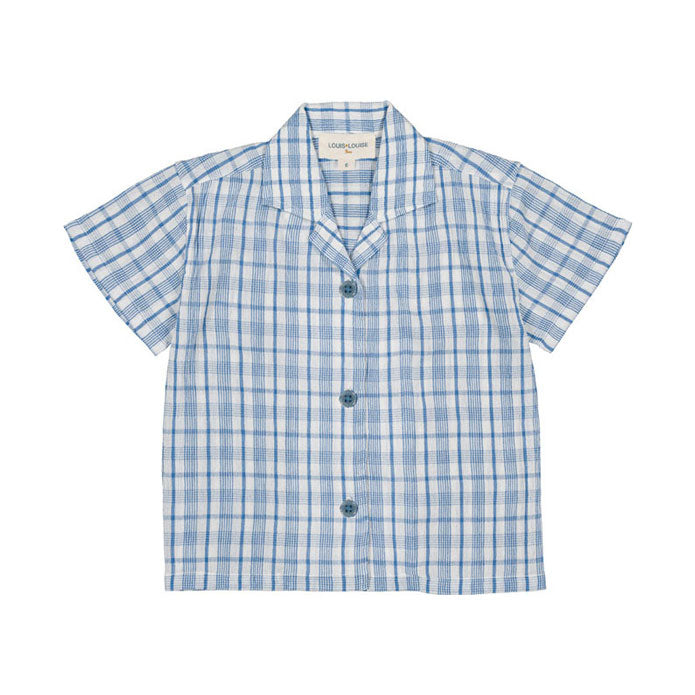 Louis Louise Blue Check Magnum Baby Shirt