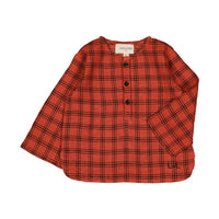 Louis Louise Brick Check Oncle Baby Shirt
