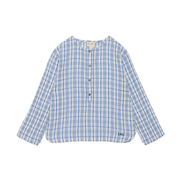 Louis Louise Blue Check Oncle Shirt