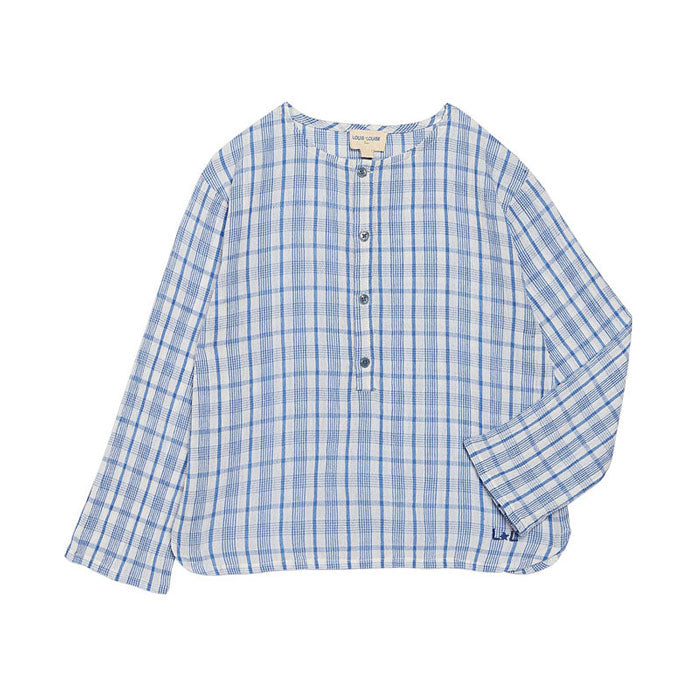 Louis Louise Blue Check Oncle Shirt