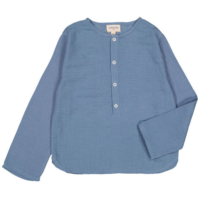 Louis Louise Blue Double Gauze Oncle Shirt