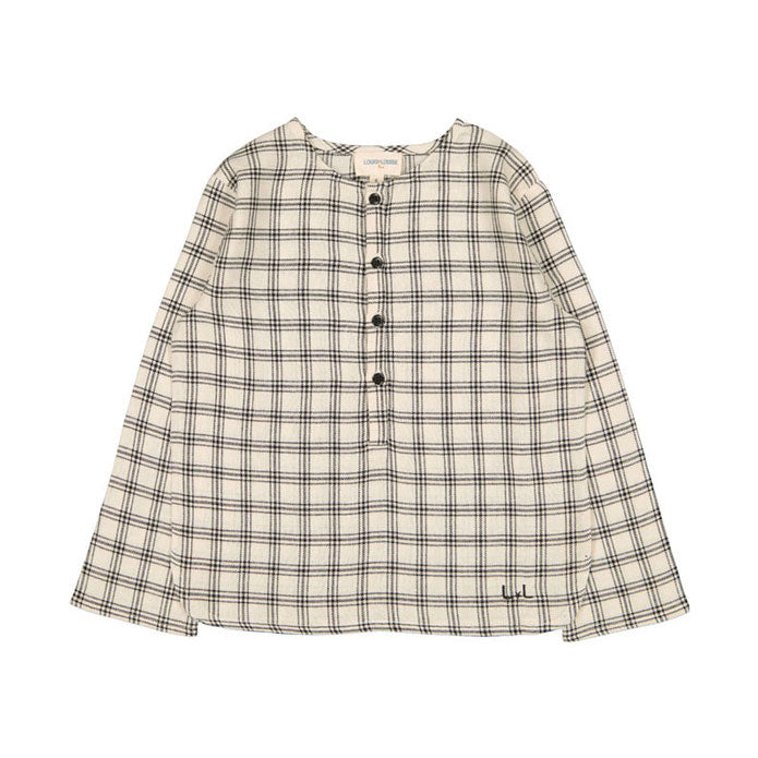Louis Louise Cream Check Oncle Shirt
