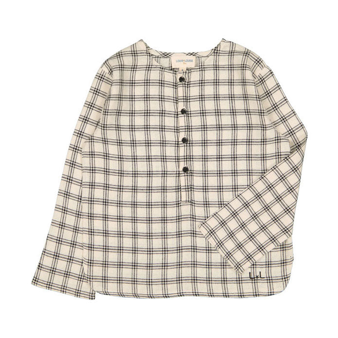 Louis Louise Cream Check Oncle Shirt