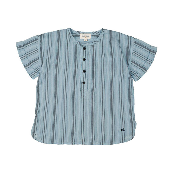 Louis Louise Blue Stripe Saul Shirt
