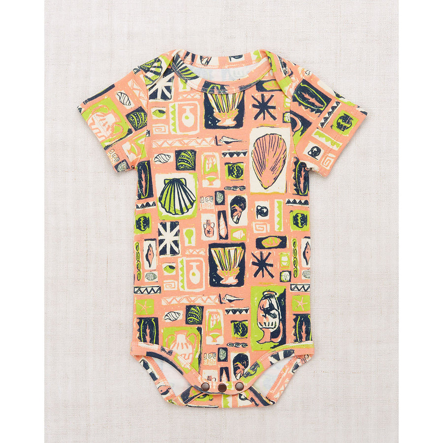 Misha and Puff Flamingo Collection Short Sleeve Lap Onesie