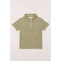 Misha and Puff String/Lawn Pinking Tiles Short Sleeve Polo