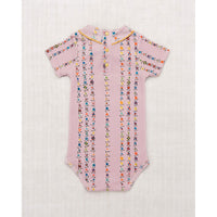 Misha and Puff Plum Petal Little Botanica Short Sleeve Scout Onesie