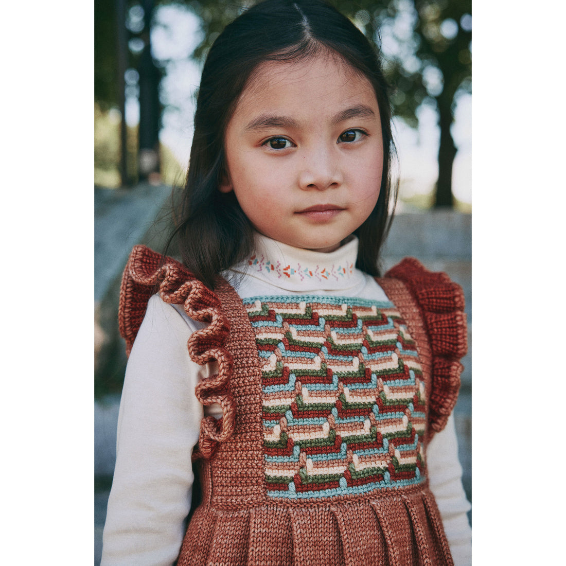 Misha and Puff String Millefleurs Turtleneck