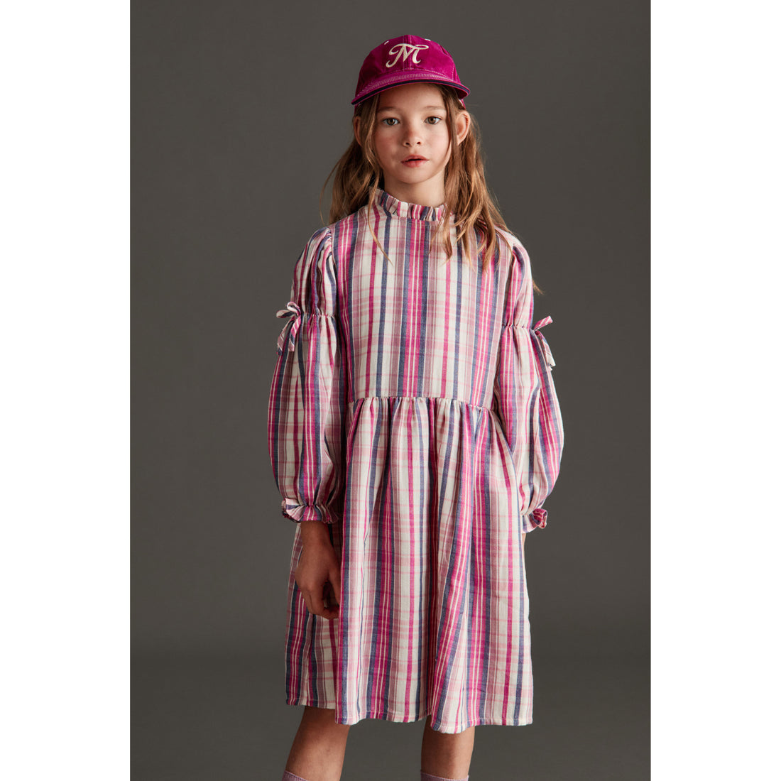 Mipounet Pink Printed Martina Dress