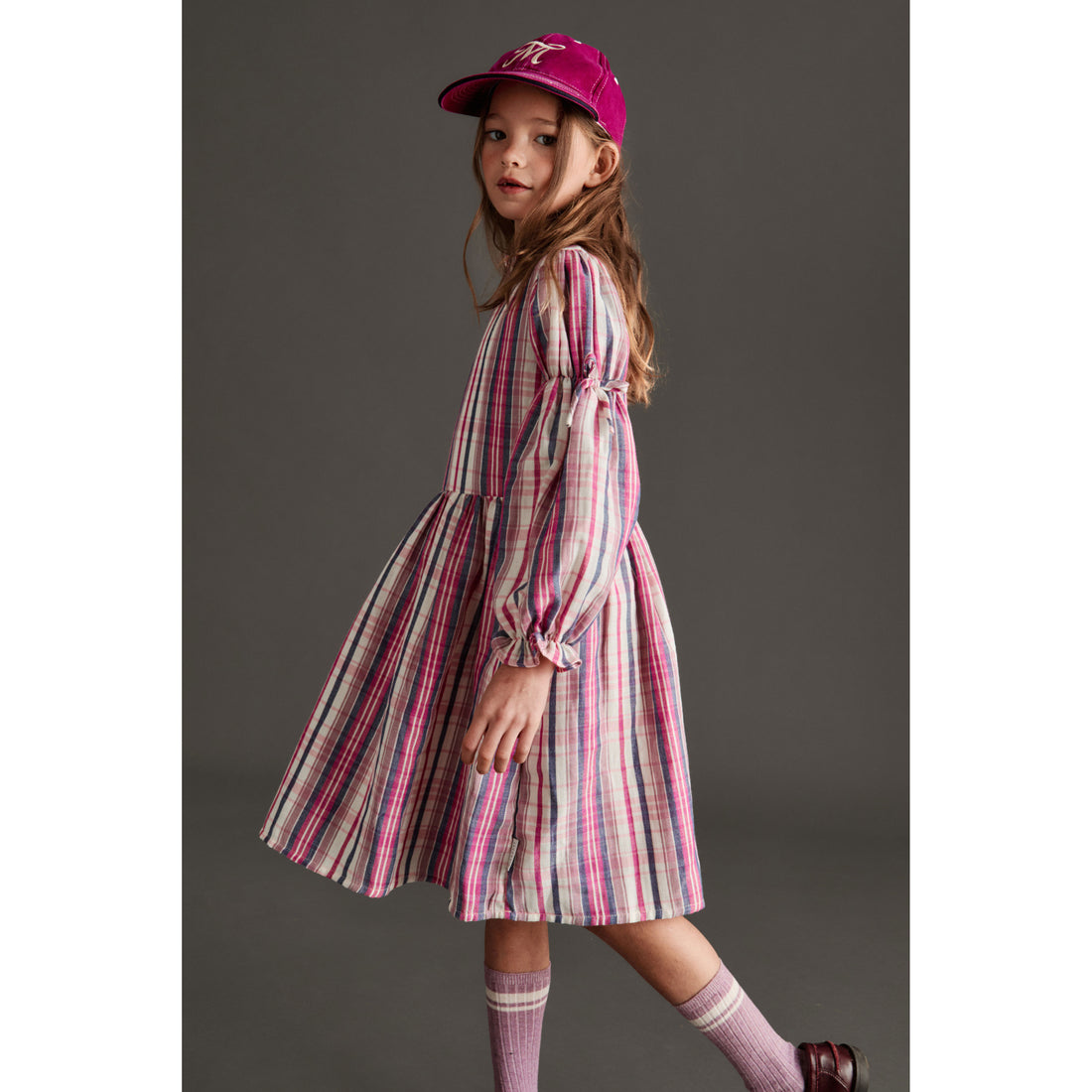 Mipounet Pink Printed Martina Dress