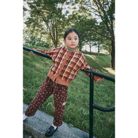 Misha and Puff Rose Gold Plaid Davis Cardigan
