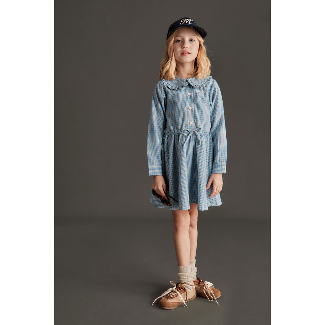 Mipounet Blue Vichy Florence Dress