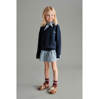 Mipounet Blue Vichy Florence Sweatshirt