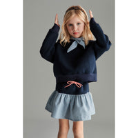 Mipounet Blue Vichy Florence Mini Skirt