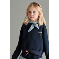 Mipounet Blue Vichy Florence Sweatshirt
