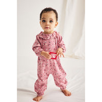 Misha and Puff Antique Rose Circus Baby Pierrot Onesie