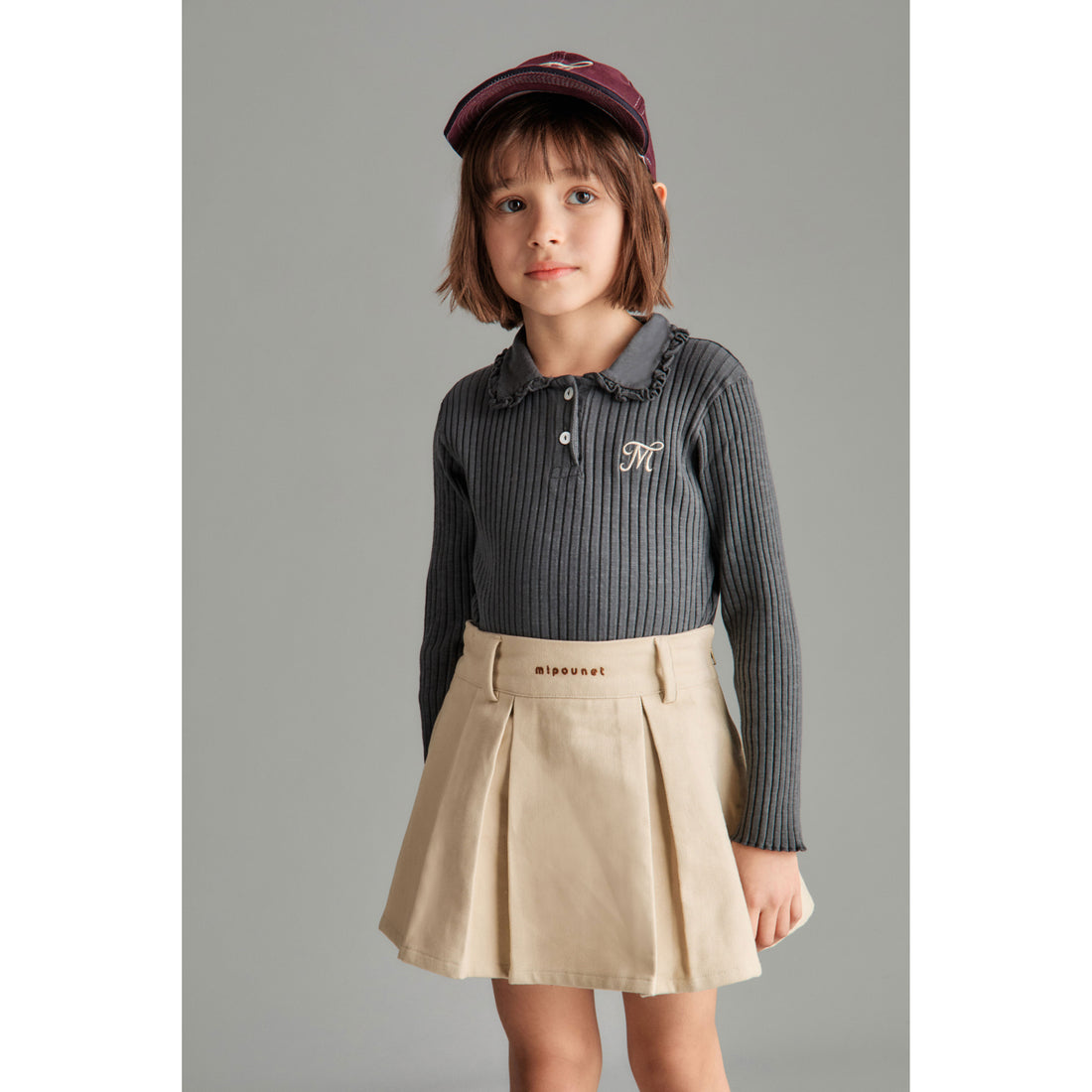 Mipounet Grey Enrica Flame Polo